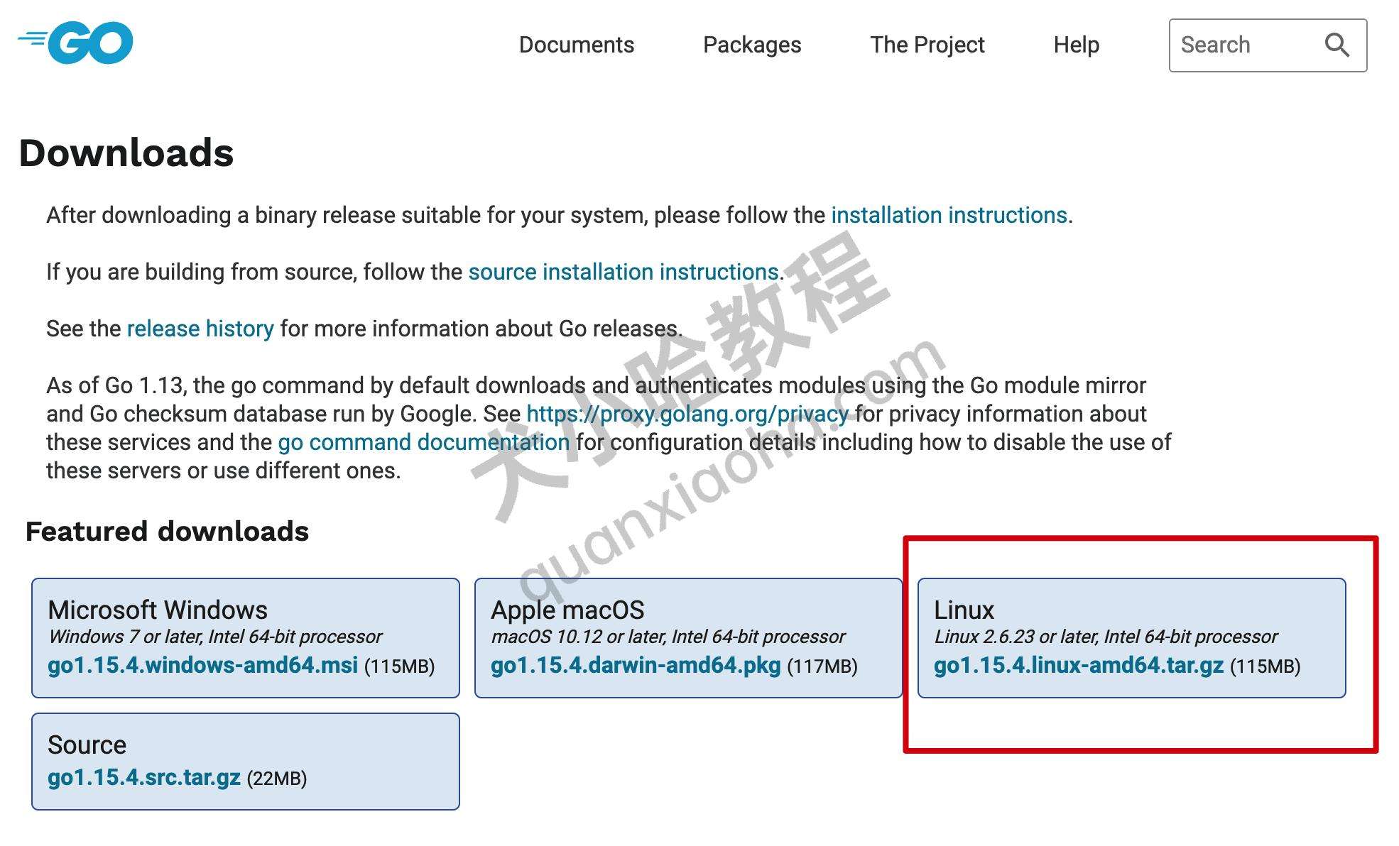 Cover Image of Linux系统安装Go语言环境（图文教程）